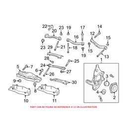 Genuine Mercedes-Benz Suspension Control Arm Cover - Rear Driver Side (Lower) 2043521588